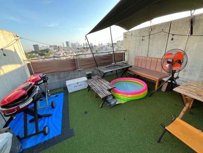 バーベキューテラス★IKESORA - 秘密の屋上キャンプ