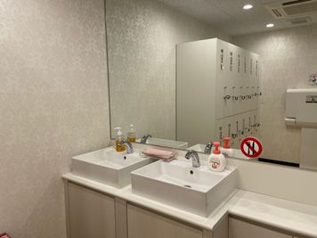 洗面台：手洗いや洗顔が可能なものを設置しております。（ハンドソープのみ設置あり） - ルキナ仙川アネックス レンタルスタジオの設備の写真