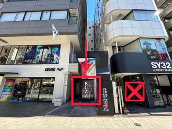 渋谷宮下PARK レンタルスタジオ STUDIO BUZZ Cst の入口の写真