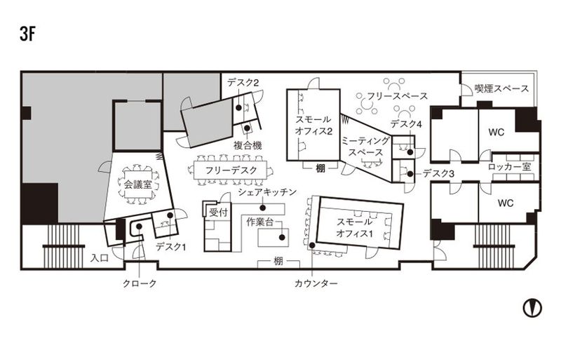 社内研修・トークイベントなどに!20名収容可能なフリースペース - THE6