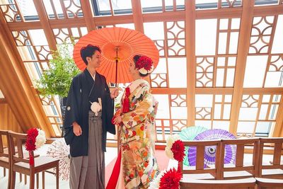 結婚式の前撮りやコスプレヤ―のセルフポートレートなどでご利用いただいております - チャペルカグラ 飯田橋レンタルスペース&イベントホールの室内の写真