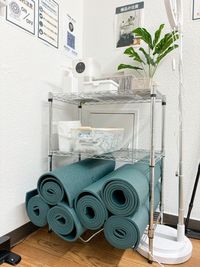 ヨガマット、除菌シート等 - 名古屋栄レンタルスタジオ『Wavy』 栄駅徒歩５分【レンタルダンス/ヨガスタジオ】の設備の写真
