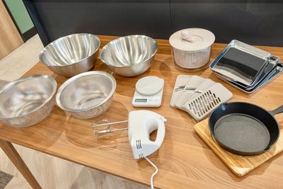 ご覧の調理器具がございます。 - 〈SMILE工房☆ヴェルデ錦糸町〉 Verde錦糸町の設備の写真