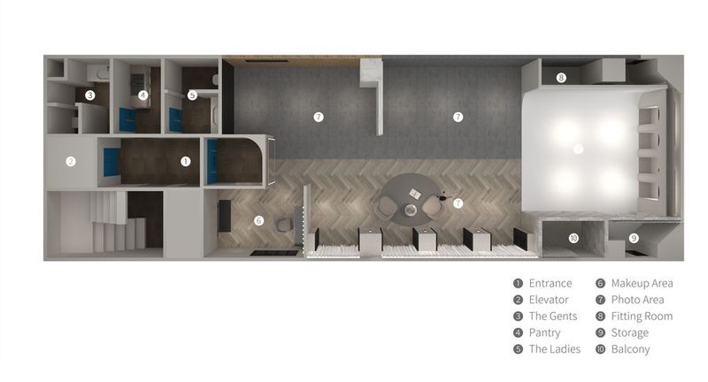 ☆人気★白ホリ×自然光｜西区駅近34坪フォトスタジオ - レンタルスペース「Viva Studio」