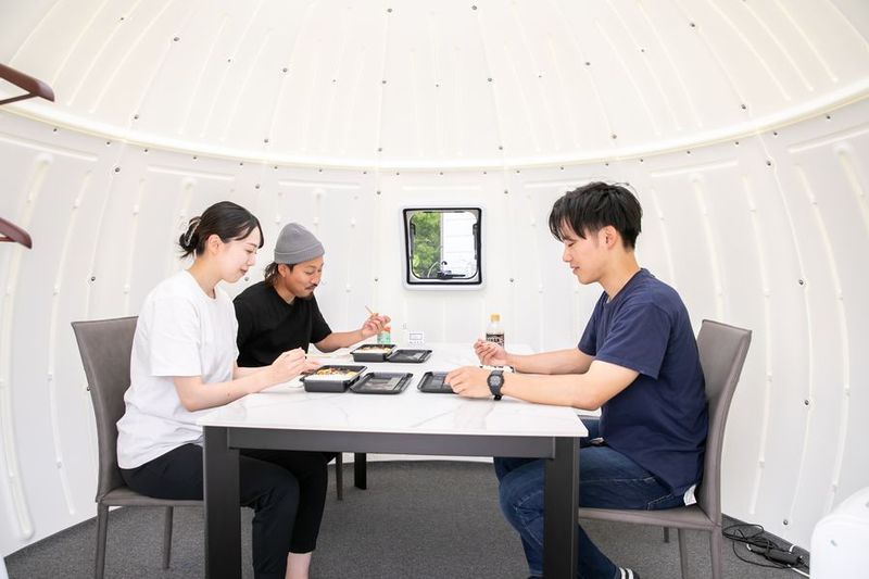 貸しドームハウス「ダイニングルーム」 - 信州ドームパーク　安曇野