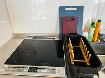 IHコンロ2口です - ASOBIBA南森町 パーティスペースASOBIBA南森町Ⅱの設備の写真