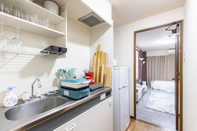 キッチンスペース
※調理器具のご利用はオプションとなります。 - WellnessJR難波駅前1号_21の設備の写真
