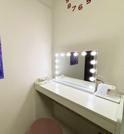 ドレッサー！ヘアアイロン完備 - 女性専用　アメニティ東桜２F 【リバーリッチ】アメニティ東桜2F　女性専用の設備の写真