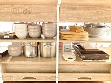 【貸出無料！】バラエティ豊富な調理器具
 - Cook & Parties 四日市 ＼🍸パーティROOM🎁／キッチンスタジオ・会議室付き！の設備の写真