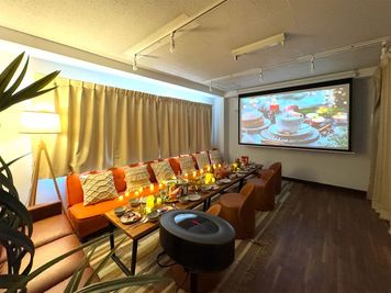 【THEATER飯田橋】 駅近シアタールーム｜アクセス楽々｜くつろぎパーティー [58]の室内の写真
