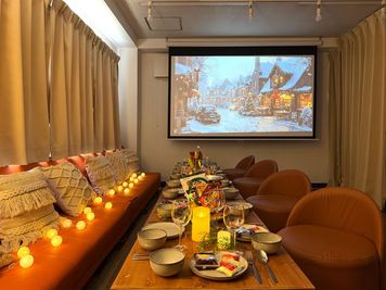 【THEATER飯田橋】 駅近シアタールーム｜アクセス楽々｜くつろぎパーティー [58]の室内の写真