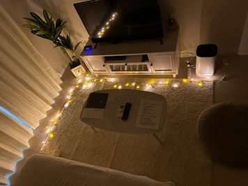 ライトアップできます🎵 - お気軽スペース お気軽スペースchillの室内の写真