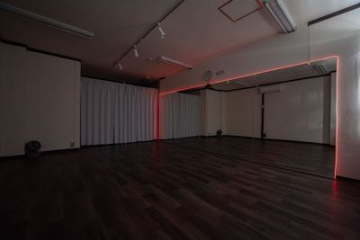 ネオンライト使用時（赤） - 青砥ダンススタジオWell ダンスができるレンタルスタジオ【初回利用限定】の室内の写真