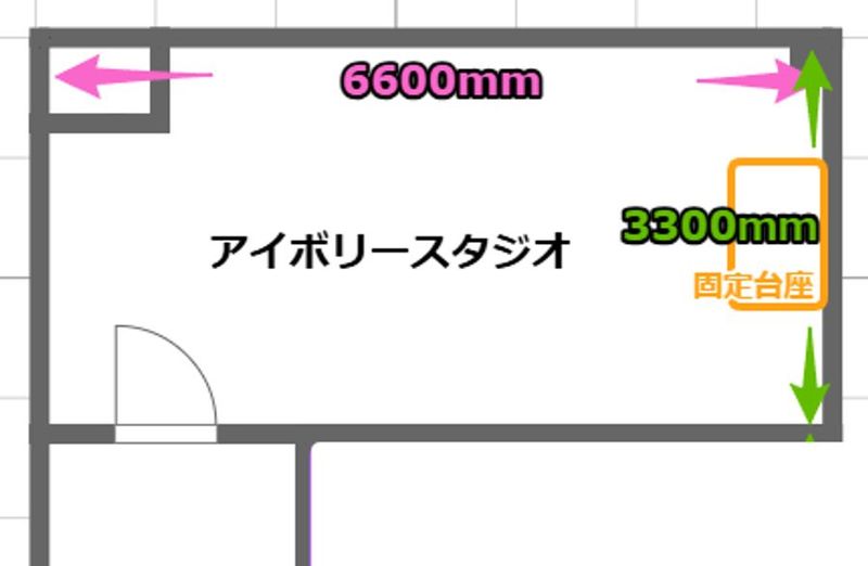 せんびる8号館地下1階B127号室：アンティークスタジオ - スタジオベース　せんびるスタジオ