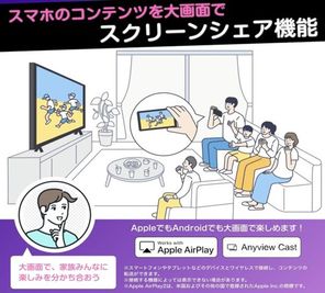 スマホ画面をTVに投影できます - 【楽らく会議室 神田】 神田駅近の多目的スペース★テレワーク・会議・撮影・施術等に♪の設備の写真