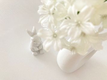 white rabbitが可愛くお出迎えします♪ - white rabbit 巣鴨店 レンタルサロンの室内の写真