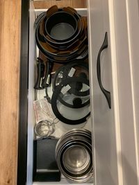 フライパン：20/26cm
なべ：16/20cm
炒めなべ：26cm
エッグパン
 - スペースルアナ 多目的スペース、レンタルキッチンの設備の写真