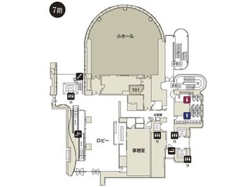 7Fフロアマップ - 大阪会議室 ブリーゼプラザ　ホール＆カンファレンス 小ホールのその他の写真