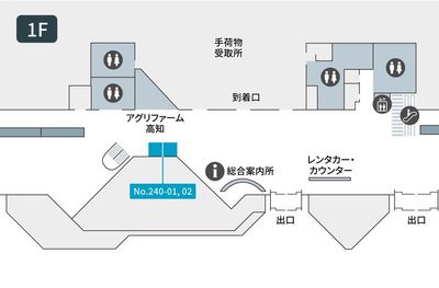 テレキューブ 高知龍馬空港 1F 到着ロビー (一般エリア) 240-02の室内の写真