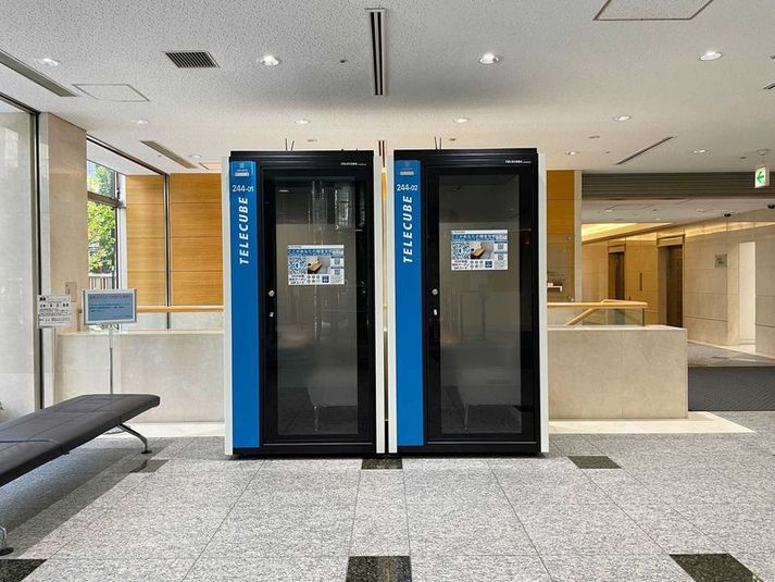 244-02 - テレキューブ 虎ノ門ダイビルイースト 1F オフィスエントランス