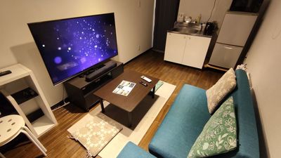 55インチスマートTV・デート・少人数のパーティーにおすすめ・ドラッグストアすぐ！24時間利用可 - Space Channel 7 プチメゾン薬院