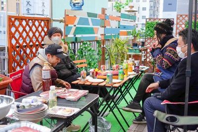 ワイワイ - 街キャン！Wooper BBQ Land 多目的街中キャンプサイトの室内の写真