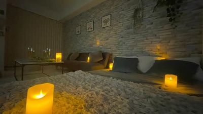 夜になると幻想的に。キャンドルや照明がつくる特別な空間 - 【Blume天満】 中崎町駅徒歩4分｜24h｜パーティー [70]の室内の写真