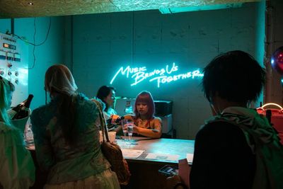 バーカウンターを使用してのイベントも可能です - in the house / Nishiwaseda ★イベント実績多数★おしゃれな地下空間でイベント・展示会・撮影の室内の写真