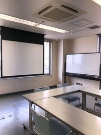 プロジェクター用スクリーン・ホワイトボード - 松山電算ビル  貸し会議室の設備の写真