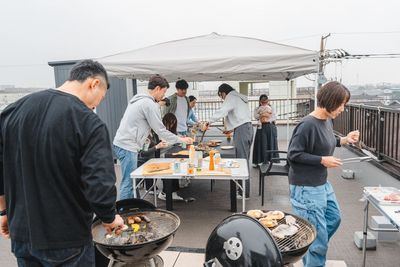 周囲に高い建物が少ないので開放的な屋上です。 - レンタルスペース　『時の間』 駅徒歩2分！屋内スペースと屋外スペースのあるレンタルスペースの室内の写真