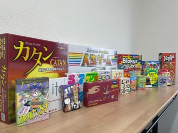 多数のボードゲームを用意しています！ - 〈パノティ横浜〉space.GOの設備の写真