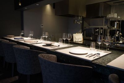 THE GROUND MINO Kitchen Studio キッチン＋カウンター＋ホールの室内の写真