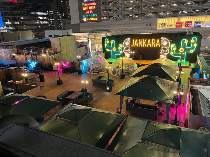 天王寺駅すぐのルーフトップテラス - スーパージャンカラ あべのプレミアム（プレミアムテラス）