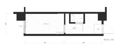 SPACE02  総床面積15㎡（スタジオルーム 6.2㎡、前室・トイレ・玄関 5.8㎡）｜ 天井高3m ｜ 1F - HALO HALO (ハロ)　SPACE02の室内の写真