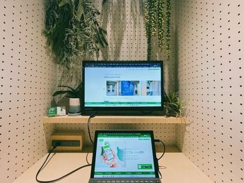 いいオフィス津田沼 by MACHI DESK 	【半個室（ドアあり）】ブースNo.４の室内の写真