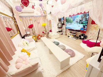 【女子会🎀推し会💖誕生会に最適】立地抜群@アメ村三角公園前🌲関西最大級の75㌅4KTV📺プライベートシアター🎞️515 - SP515 シェアスぺfiore心斎橋