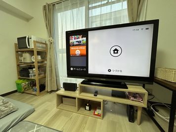 50型テレビで大迫力の映画やゲームを🎮 - 【にこスペース】甲東園の室内の写真