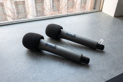 マイク - 名古屋伏見貸し会議室Nuts 【2回目以上のリピーター様】名古屋伏見駅1分の格安貸し会議室の設備の写真