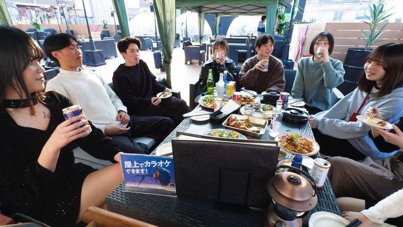 天王寺駅すぐのルーフトップテラス - スーパージャンカラ あべのプレミアム（プレミアムテラス）