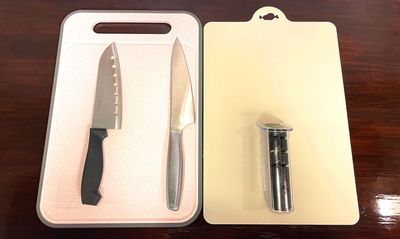 包丁・まな板・シャープナー（キッチン利用オプション） - レンタルスペース「arium」 秋葉原駅徒歩7分、広々キッチン！【レンタルスペース arium】の設備の写真
