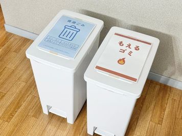 オプションのゴミ処理をご利用頂いた方専用のゴミ箱です。 - nuage 宇都宮 nuage 宇都宮 🌸オープン記念セール実施中🌸の設備の写真
