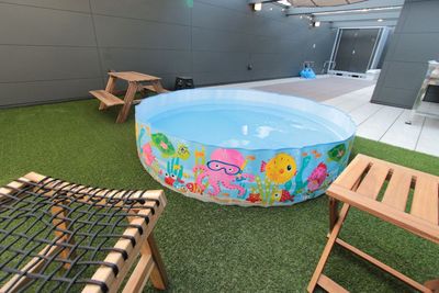 オプションプールを選択してください。 - 屋上BBQスペース🌈　【ガーデンテラスsumika】 西明石駅  お昼に屋上でゆったり  一人 800円/時間  4名の室内の写真