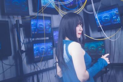 スタジオベース　せんびるスタジオ せんびる5号館地下1階B122号室：黒スタジオの室内の写真