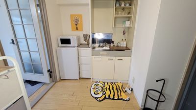 キッチンの様子です - 京都市役所前 まるちゃんの部屋303号室【おうちスペース】の室内の写真