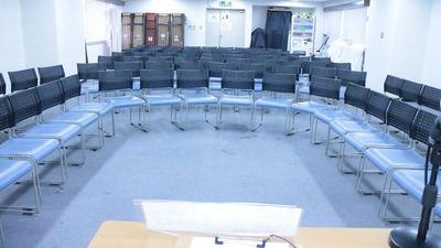 レイアウトの一例 - SMG/ 四ツ橋・近商ビル ＳＭＧ貸し会議室/近商ビル6階A室(展示会・パーティー仕様)の室内の写真