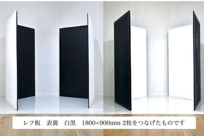レフ板　オプションより申し込みください
表裏　白黒 - HOUSE124 個人さまご利用限定です。撮影、パーティー(キッチン有)、など。の設備の写真