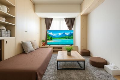 空気清浄機で空間も清潔に✨セントラル名古屋611号室の室内の写真