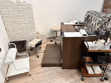 フットネイル設備 - GLAD nail.eye ネイルサロン　GLAD nailの設備の写真
