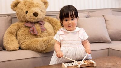 大きなくまさんと写真撮影も🧸🎀 - milk party and studioの室内の写真