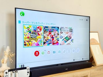 地上波対応50インチ大型テレビ📺
大人気ソフト3種類で充実したひとときに✨ - nuage 宇都宮 nuage 宇都宮 🌸オープン記念セール実施中🌸の設備の写真